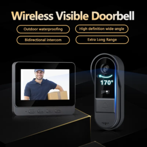 Wireless Smart Video Doorbell Waterproof  Compatible Night Vision