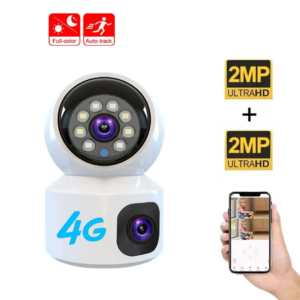 4G Robot Dual Lens 4.0MP Indoor PT Camera Network Smart Home Security 4G Camera